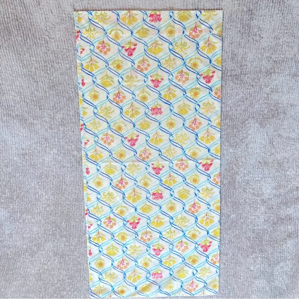 Vintage Floral Trellis Pillow Case Set Cottagecore Botanical Print Standard Size